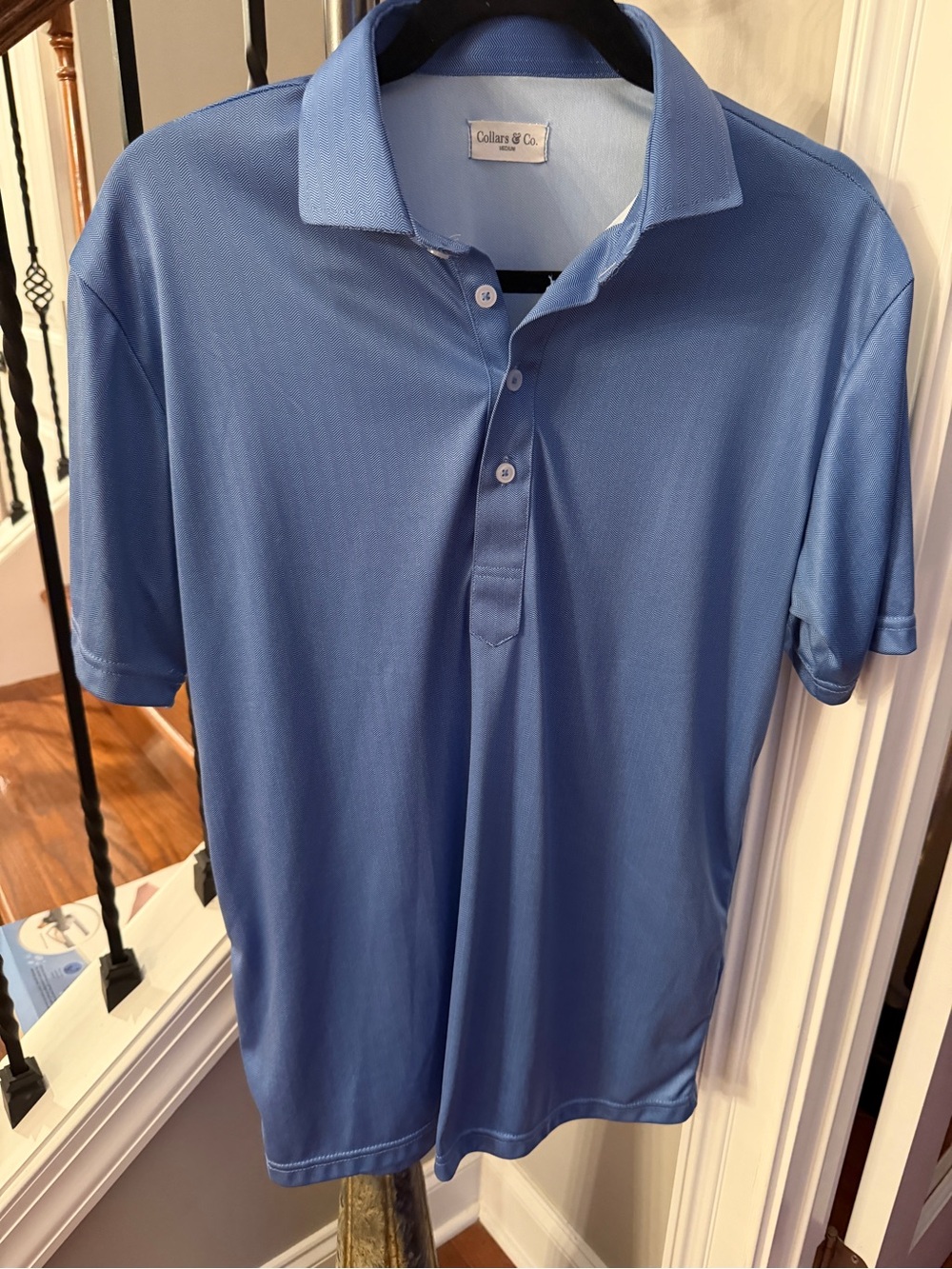 Collars & Co. Men’s Sky Blue Performance Polo